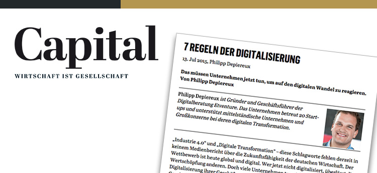 How does digitalization work, Mr Depiereux? Seven rules - Capital magazine