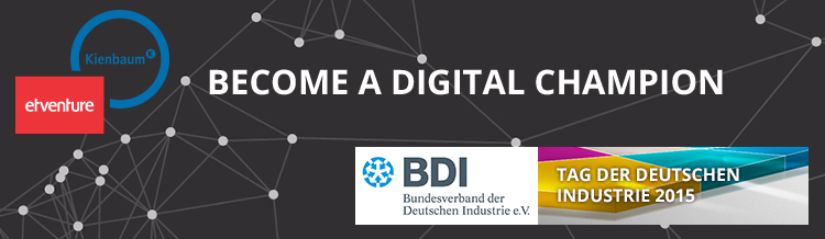 Unter dem Motto „Become a digital Champion“ geben Fabian Kienbaum, Geschäftsführender Gesellschafter von Kienbaum und Philipp Depiereux, Gründer & Geschäftsführer von etventure essentielle Einblicke, wie die Digitalisierung im Unternehmen umgesetzt werden kann.
